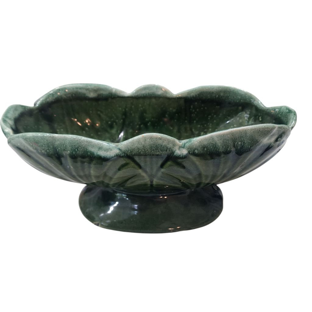 McCoy Vintage Pottery . Large Green Drip Shell Pattern. Excellent Condition - Picture 2 of 6